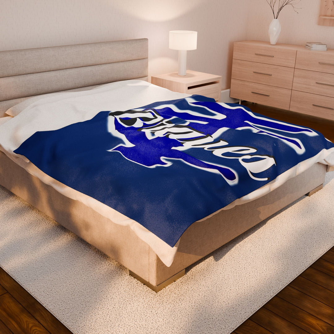 Plush Blanket - Tishomingo County High School Braves Design