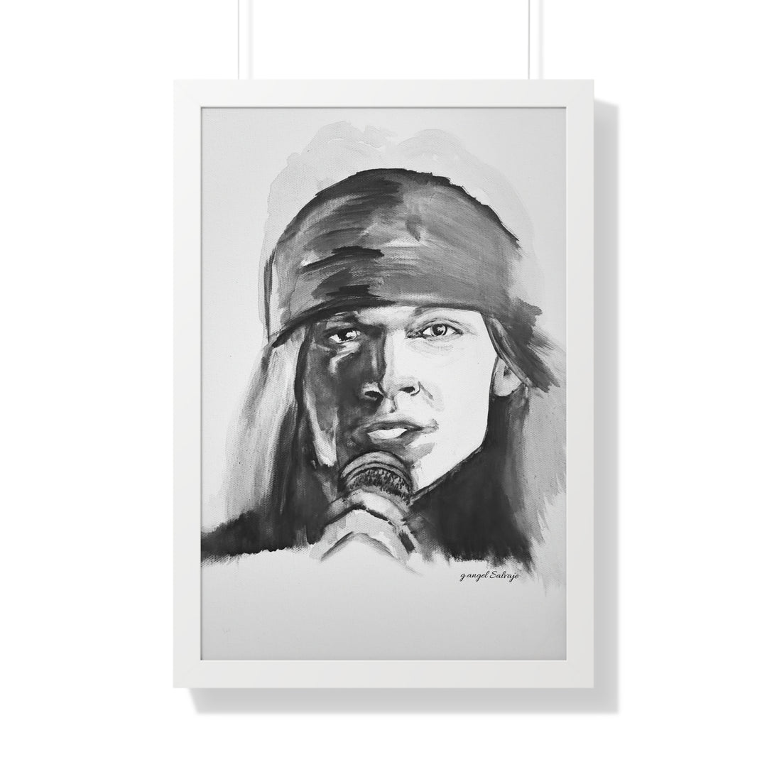 Axle Rose Vertical Poster