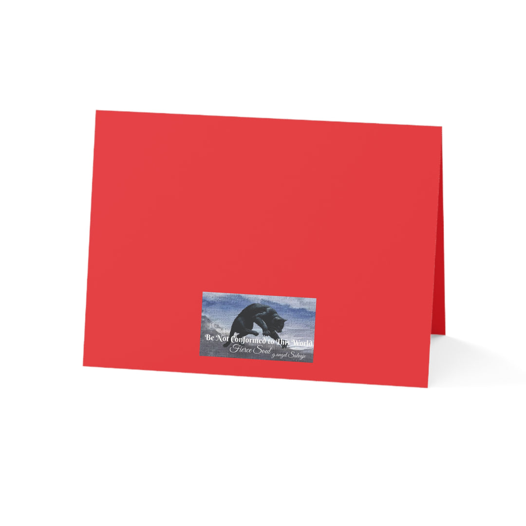Festive Holiday Greeting Cards - Santa's Magic Snowballs Design with Bible Verse & message(1, 10, 30, 50 pcs)