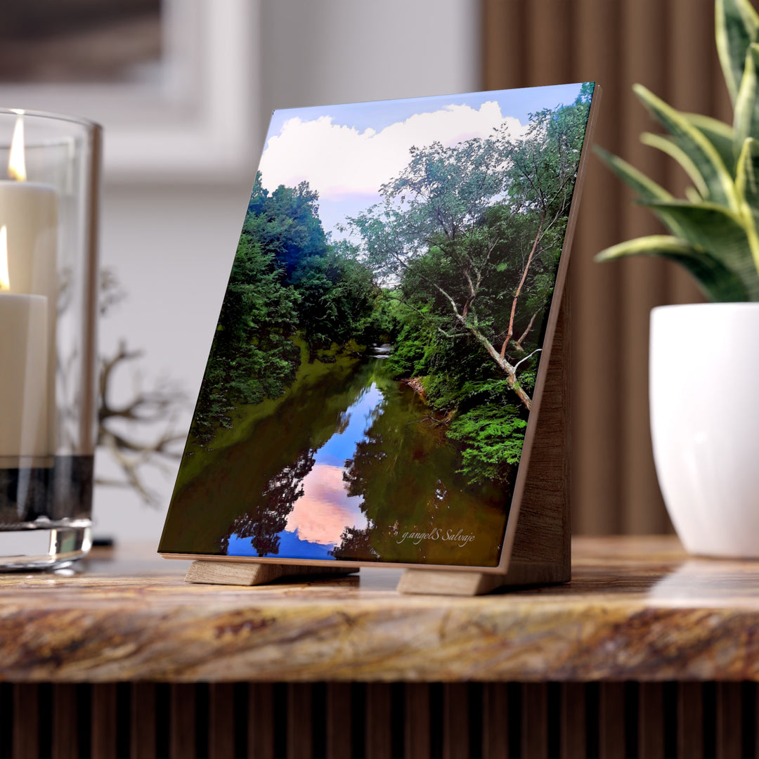 Heavenly Reflections Ceramic Photo Tile