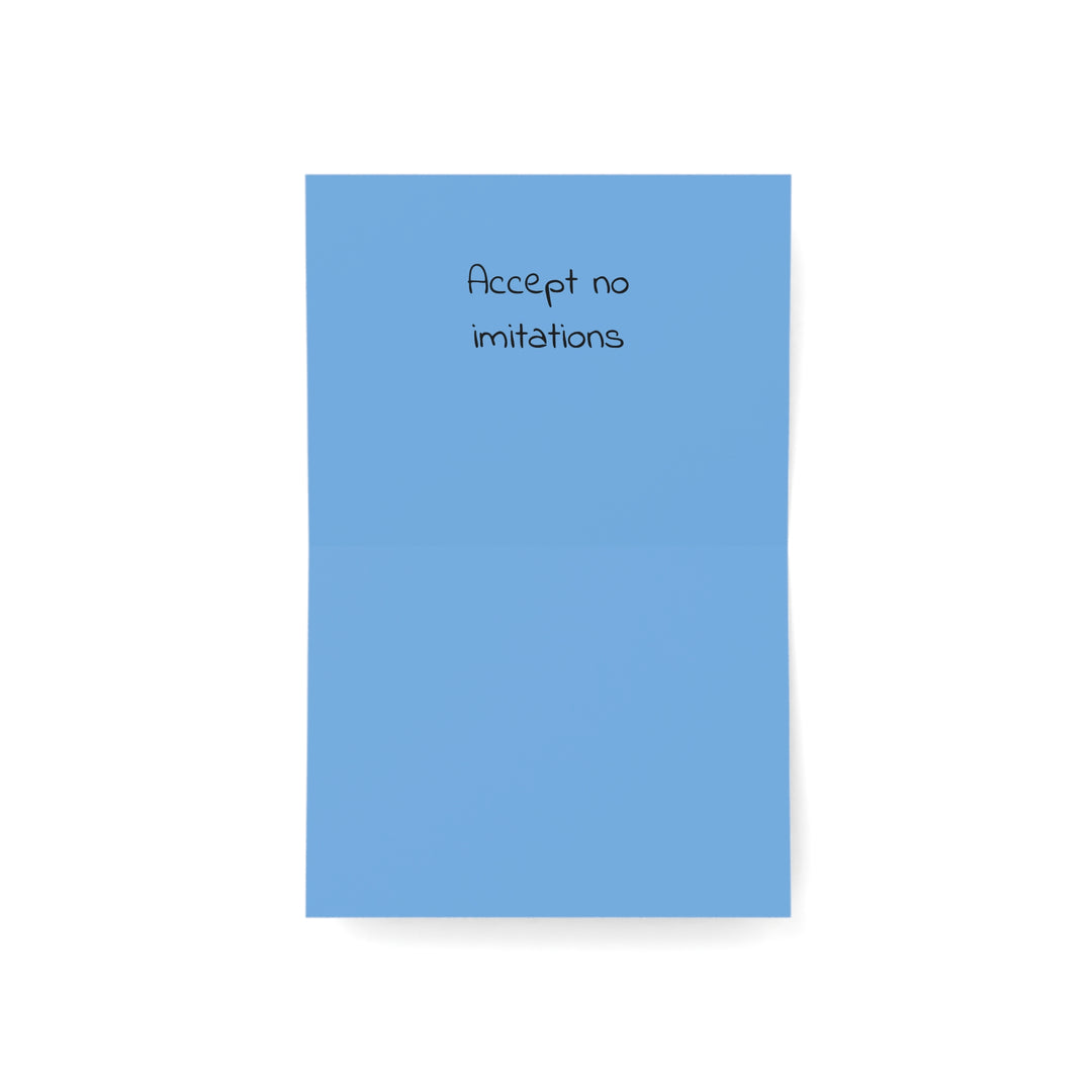 Accept No Imitations Christmas Magic Greeting Cards horizontal