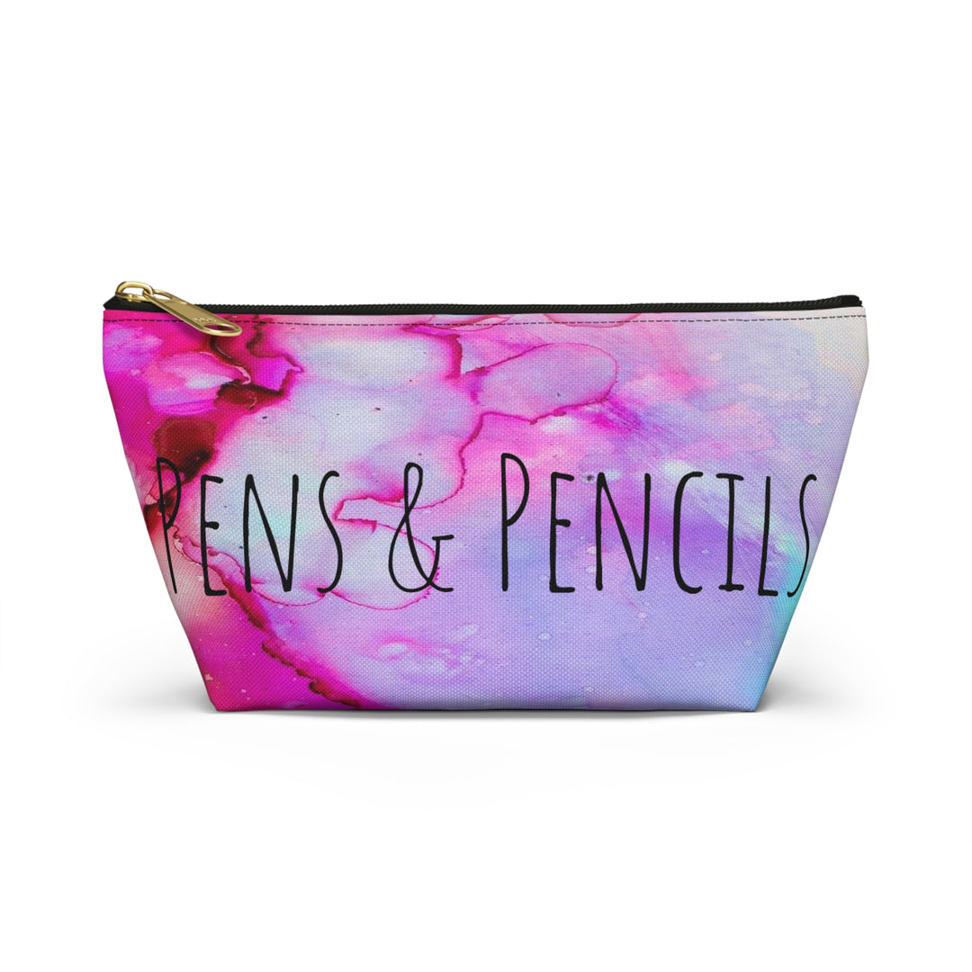 Color Swirl Pens and Pencils Accessory Pouch w T-bottom