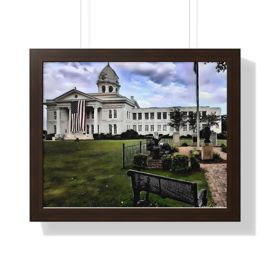 Colbert County Courthouse Memorial Framed Horizontal Poster