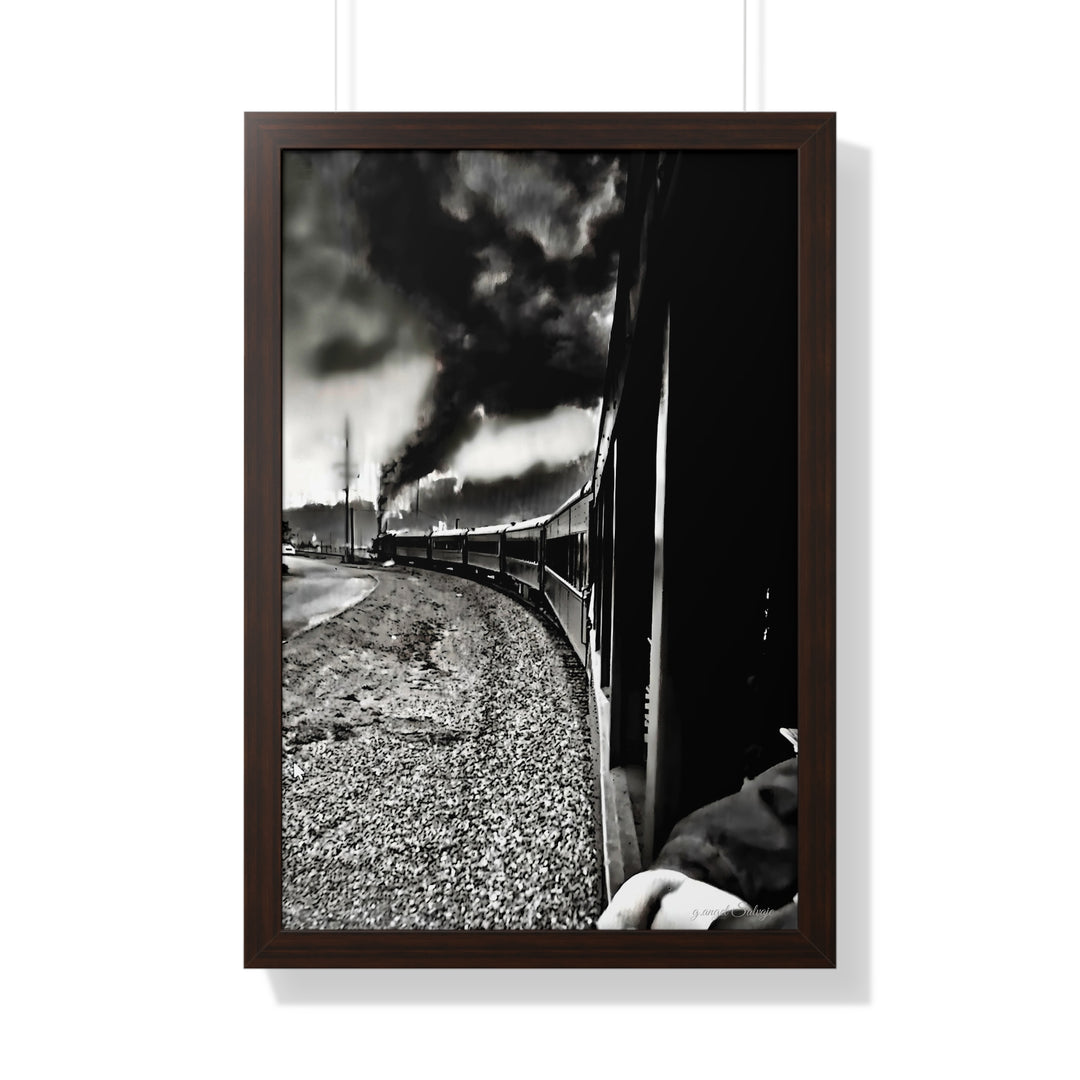 TRAIN RIDES TO HEARTBREAK STATION Framed Vertical Poster