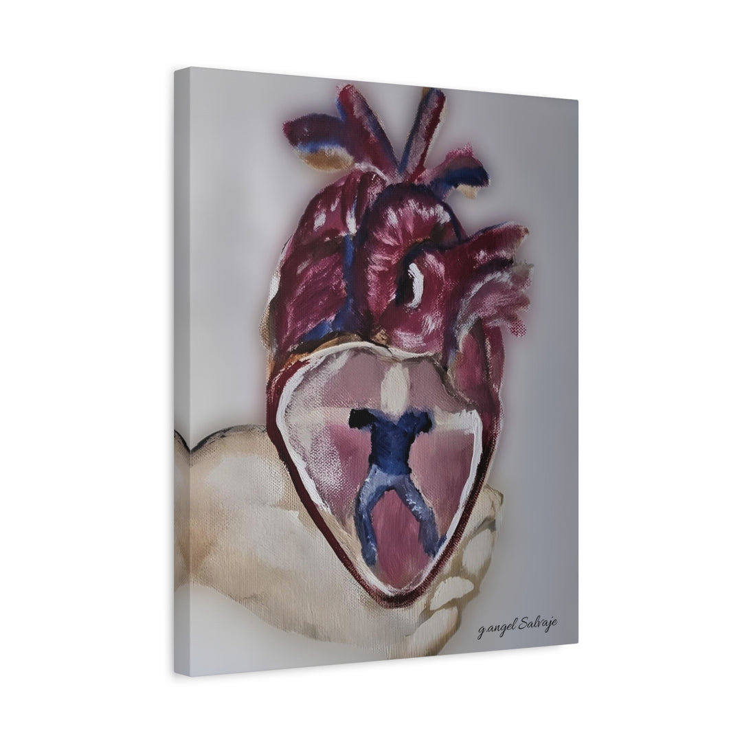 Canvas Print - Abiding Within:Extremely Whole Hearted Sleeves Painting by g angel Salvaje