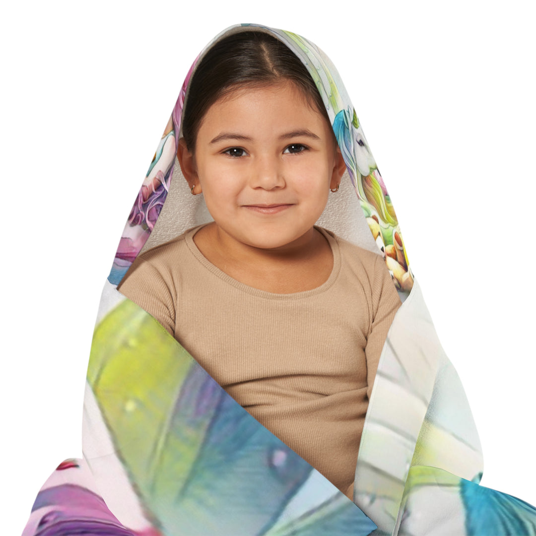 Princess and Unicorn Dreams Youth Hooded Towel