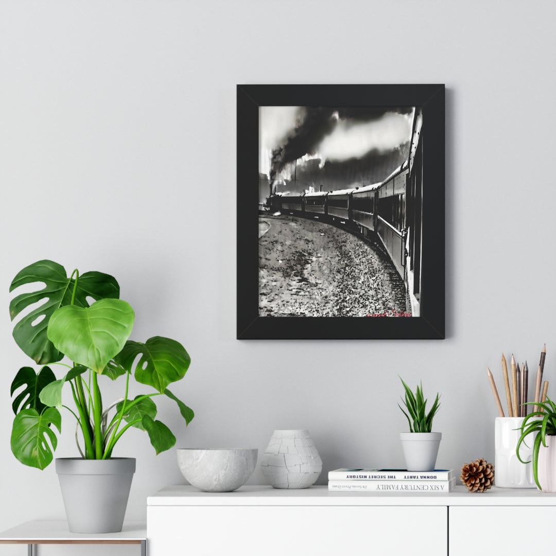 TRAIN RIDES TO HEARTBREAK STATION Framed Vertical Poster