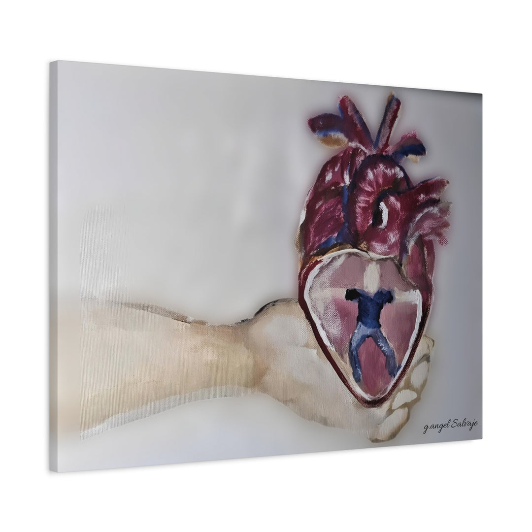 Canvas Print - Abiding Within:Extremely Whole Hearted Sleeves Painting by g angel Salvaje
