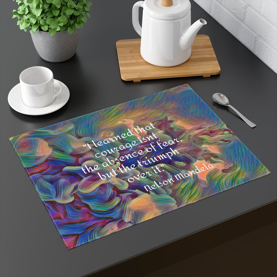 Courage,Nelson Mandela Placemat, 1pc