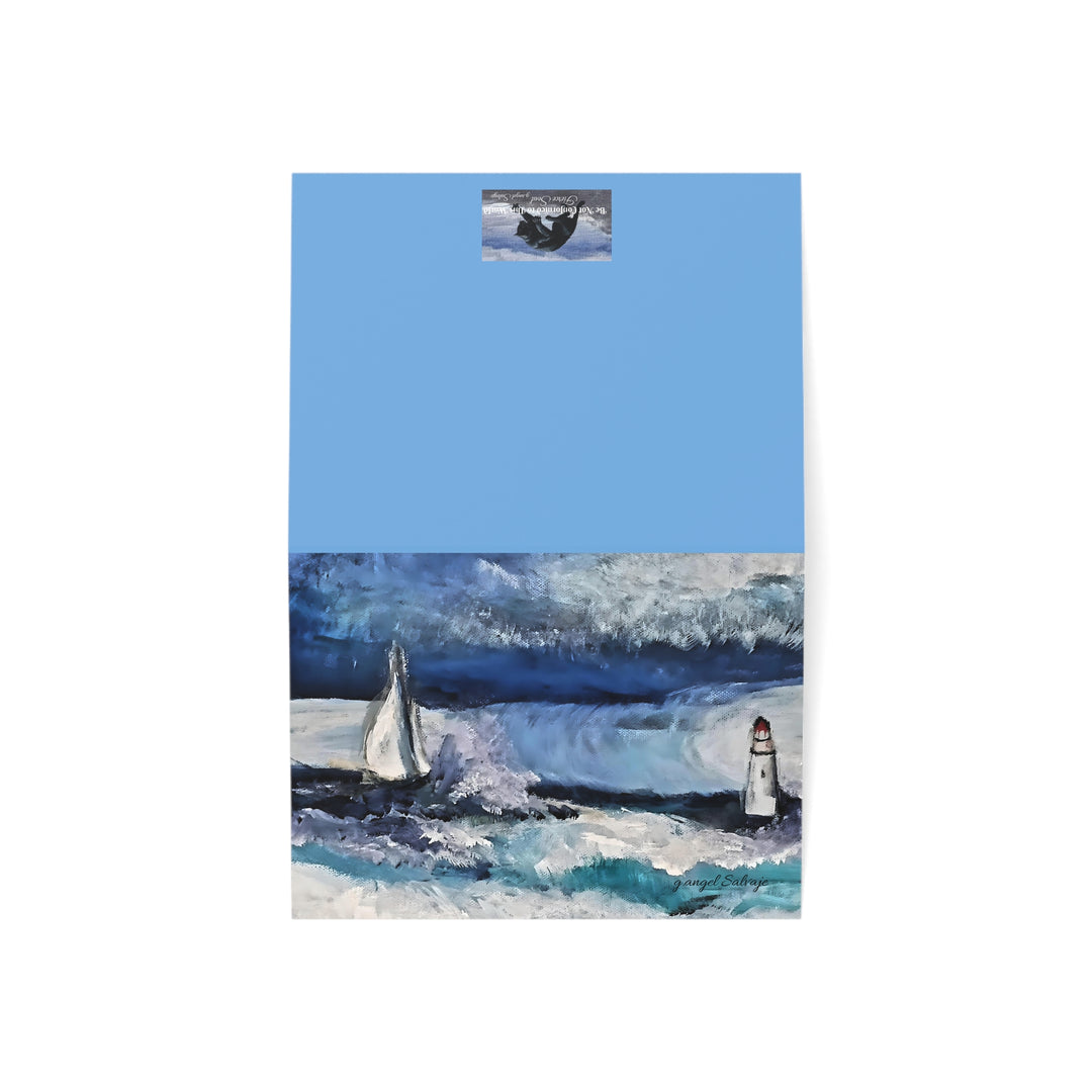Encouragement Greeting Cards Set Anybody Listening? Drew me out of deep waters