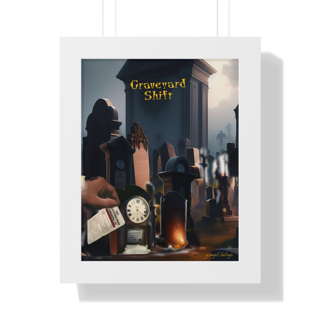 Graveyard Shift Framed Vertical Poster