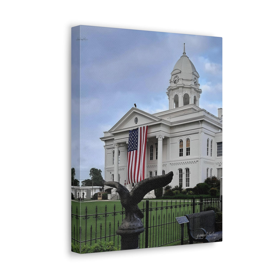Colbert County Flag and Eagle Canvas Gallery Wraps