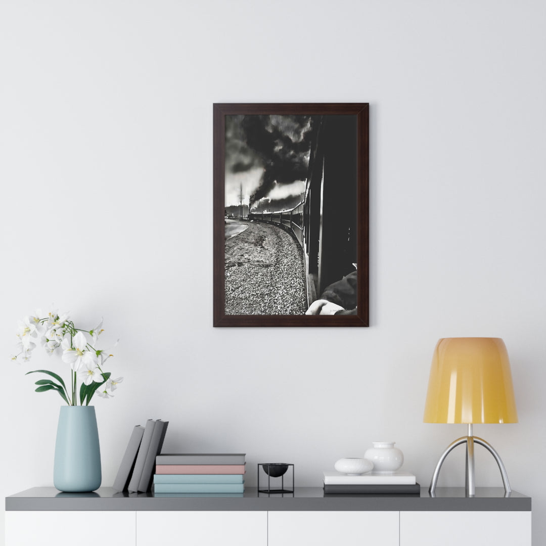 TRAIN RIDES TO HEARTBREAK STATION Framed Vertical Poster