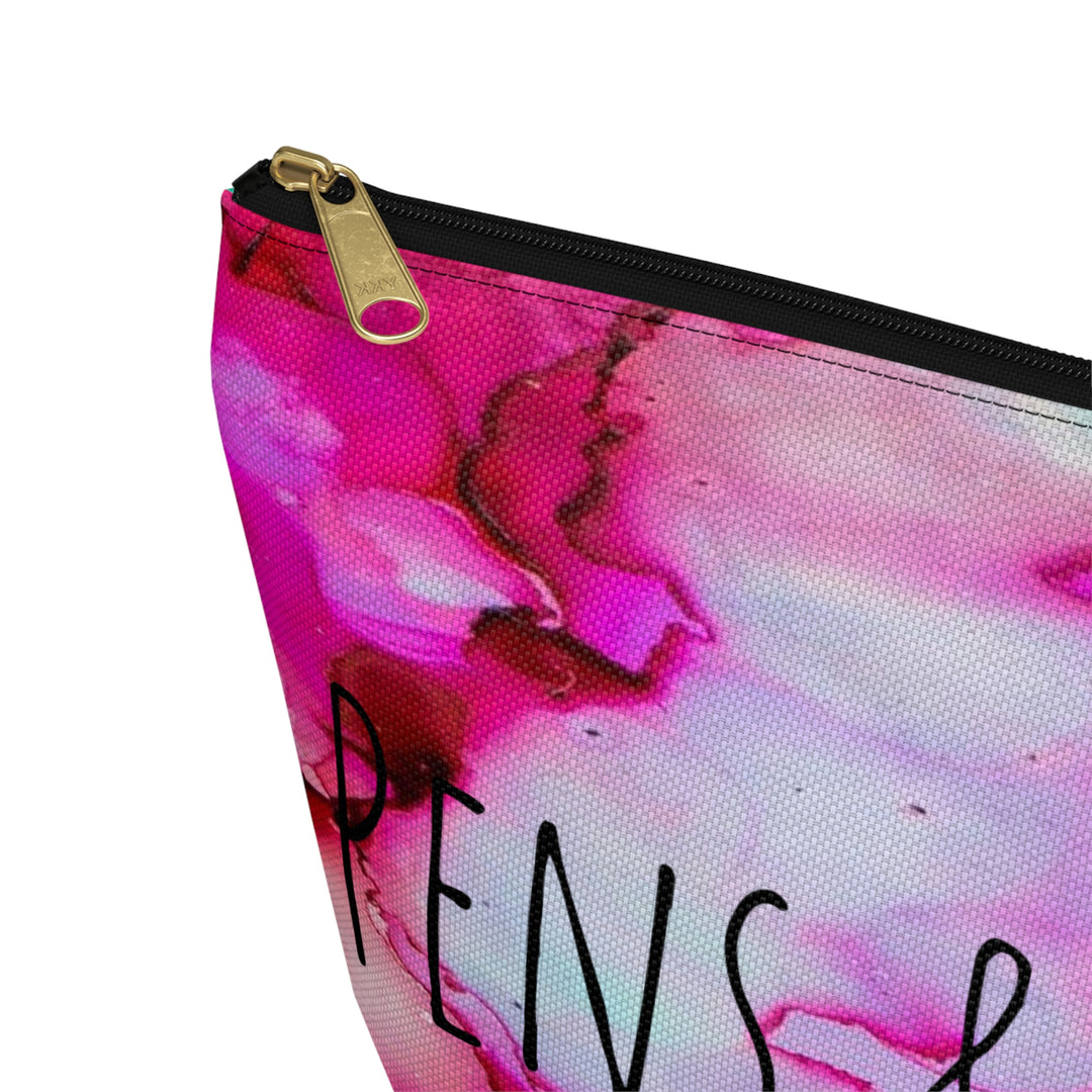 Color Swirl Pens and Pencils Accessory Pouch w T-bottom