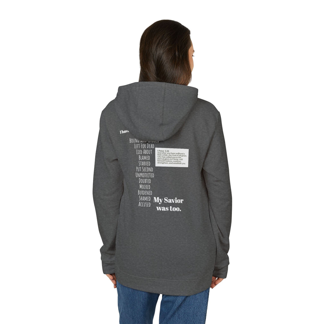 Fleece Hoodie - Fierce Soul Winged Stars and Stripes Skull