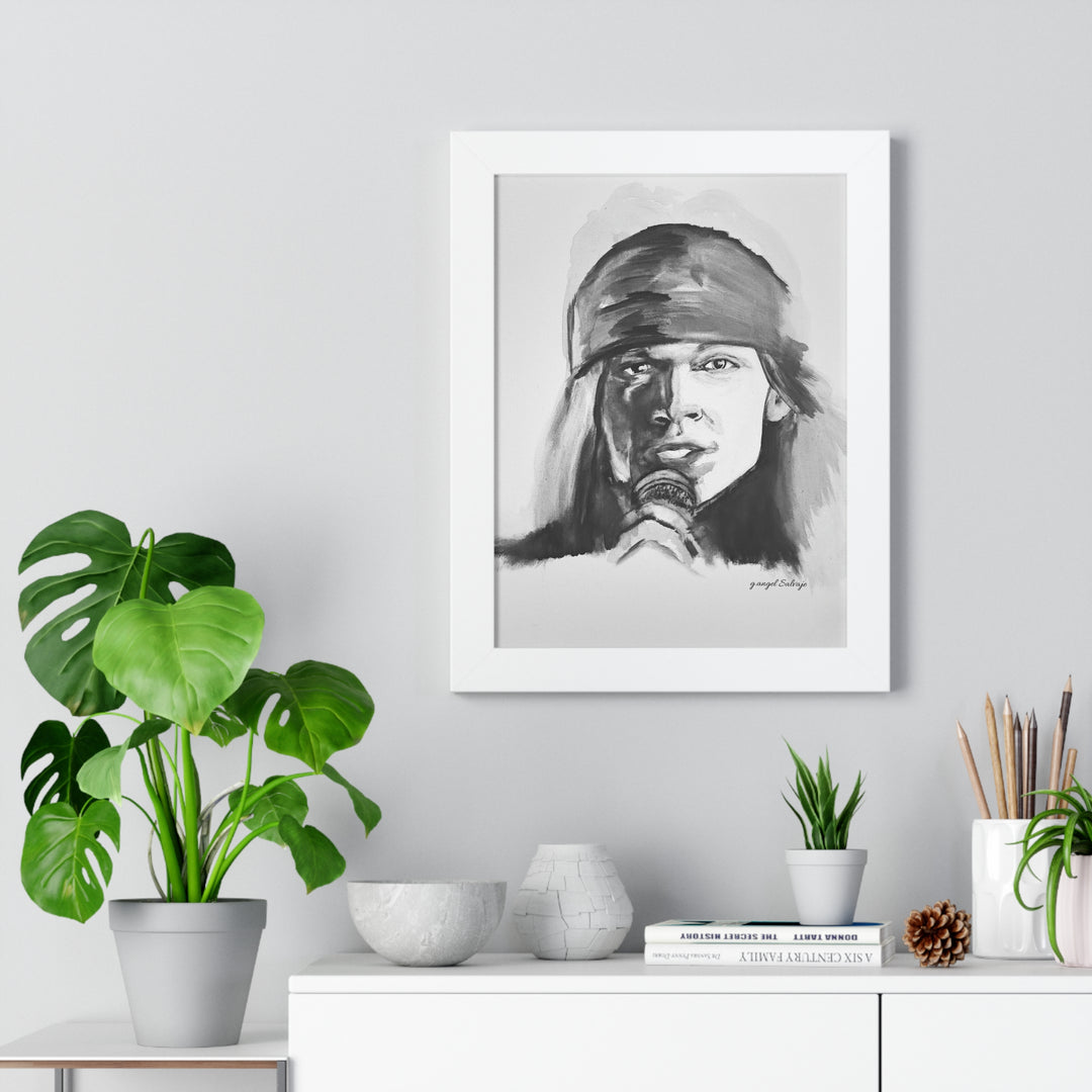 Axle Rose Vertical Poster