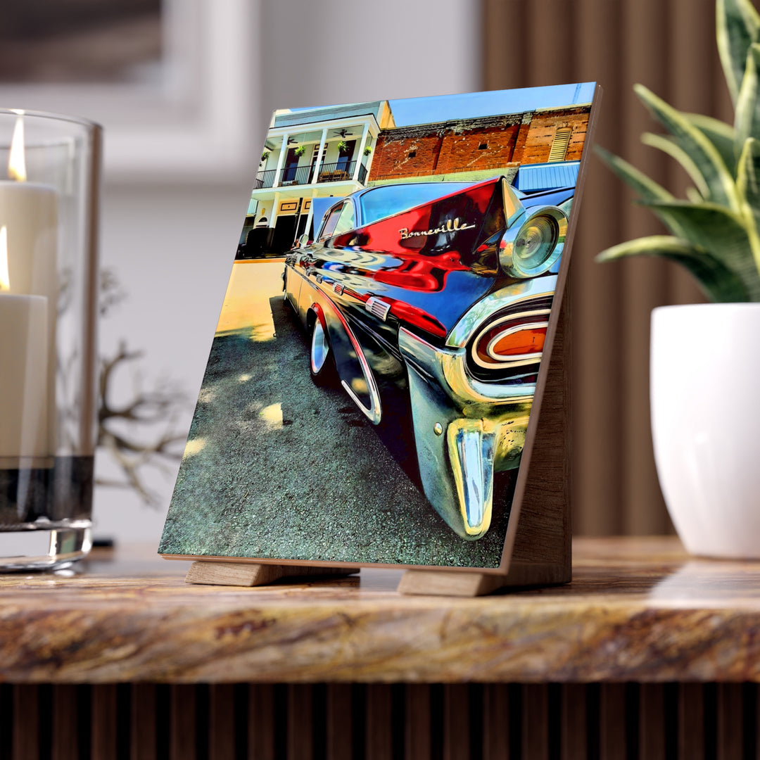 1959 Bonneville QUARTER PANEL TAIL LIGHT vertical Ceramic Photo Tile