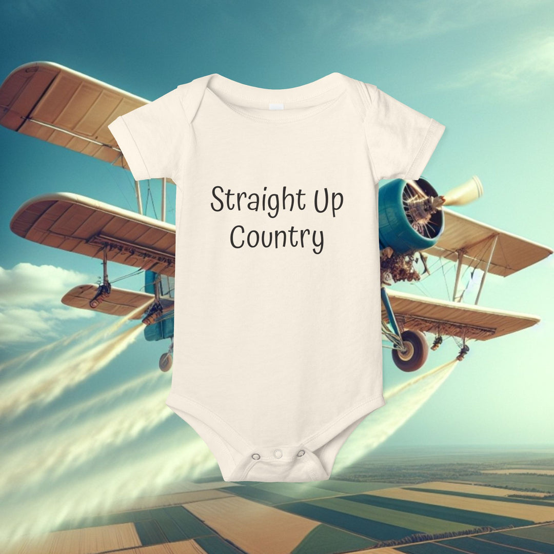 Onesie - Funny Baby Crop Duster Infant Jersey One Piece