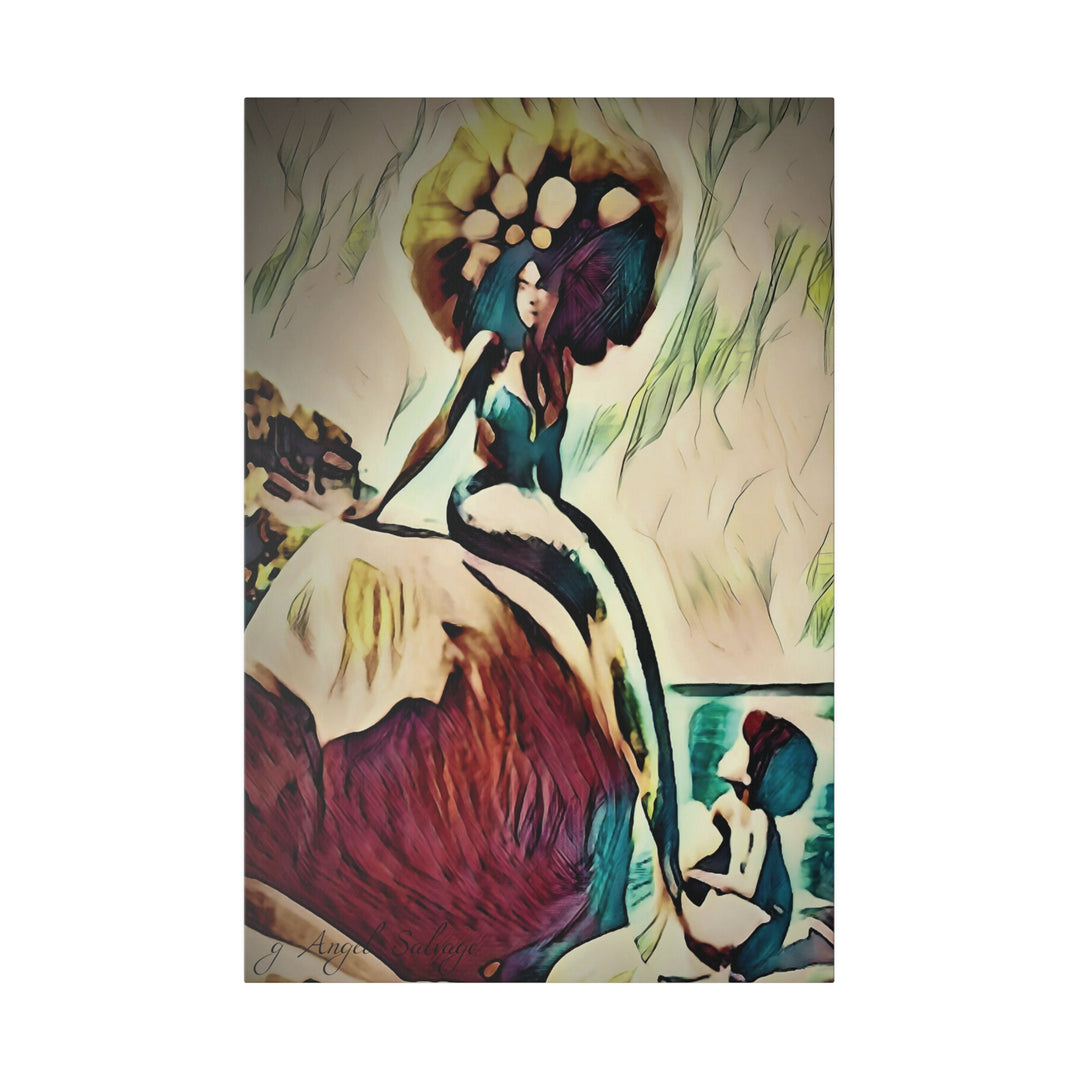Mermaid Madonna Canvas, Stretched, 0.75"