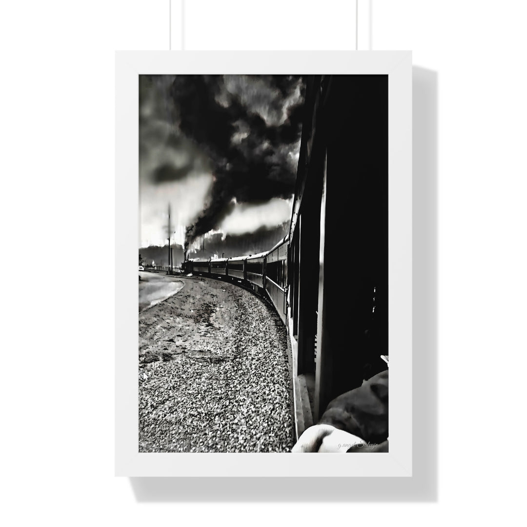 TRAIN RIDES TO HEARTBREAK STATION Framed Vertical Poster
