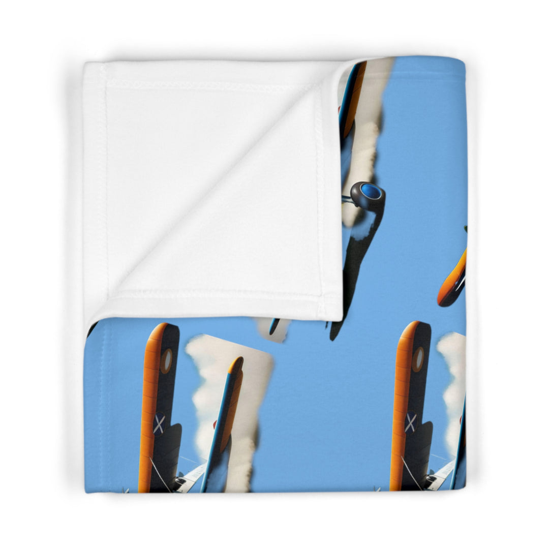 Airplanes Soft Fleece Baby Blanket