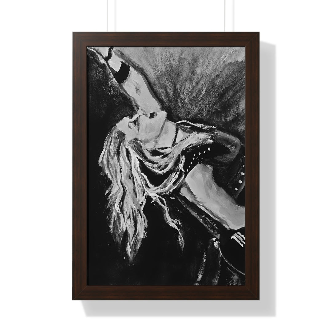 Vertical Poster - Nita Strauss Black and White Rock and Roll Series