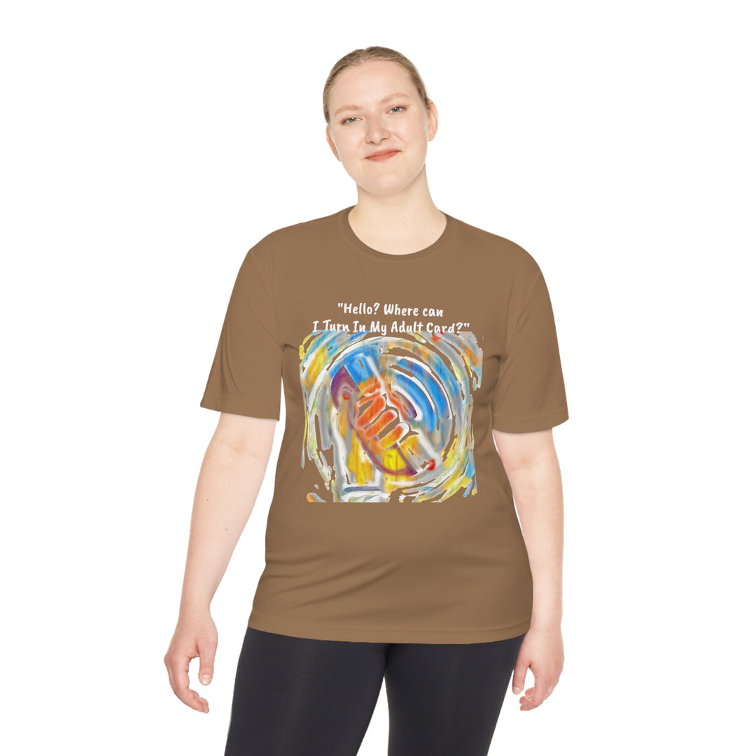 Adult Card Returns Unisex Moisture Wicking Tee