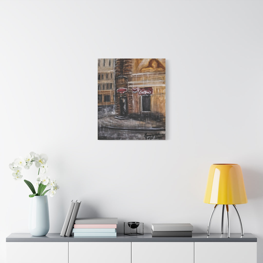 Deep Tones Canvas Print - Tears of Intercession-Urban Rainscape Design