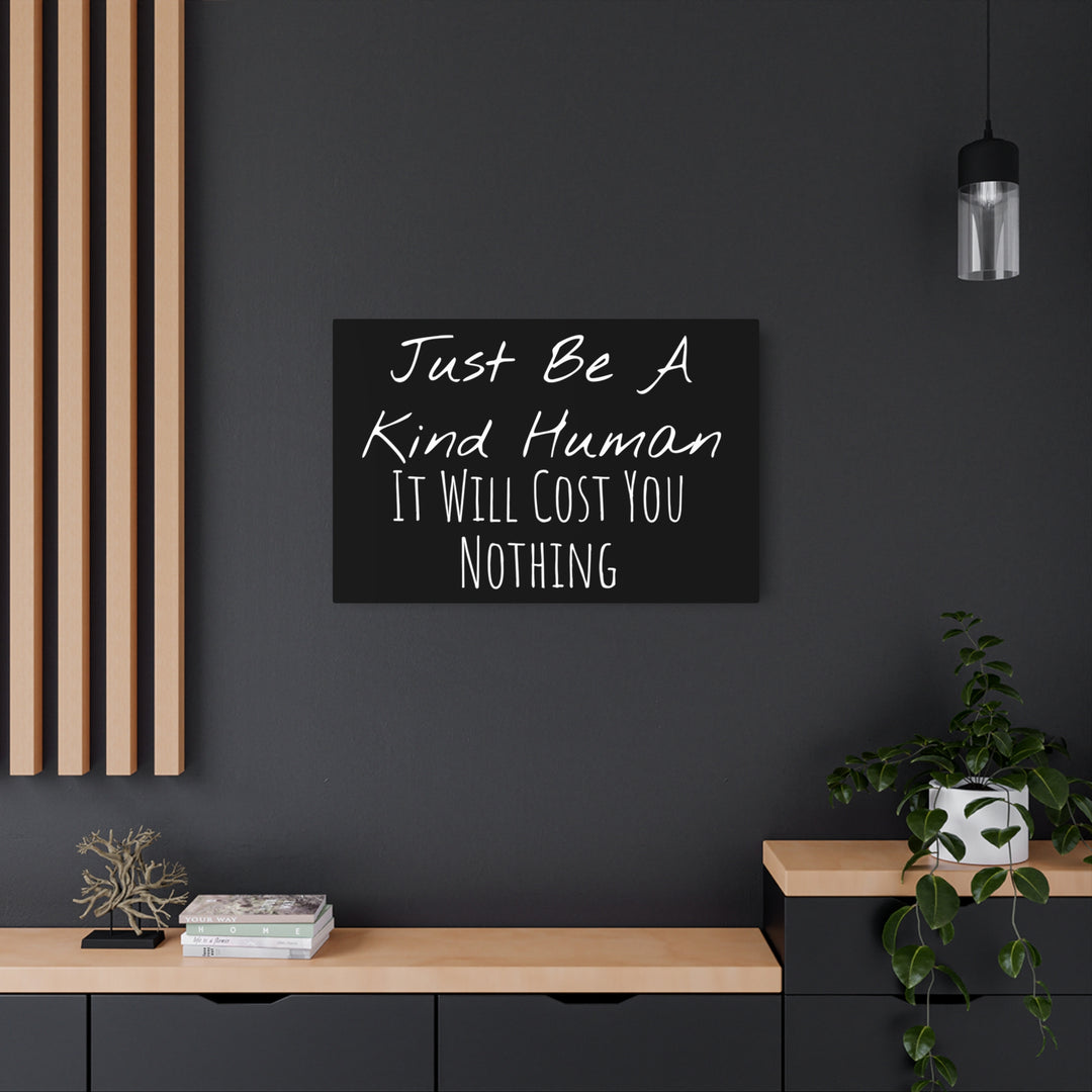 Be a Kind Human Metal Art Sign