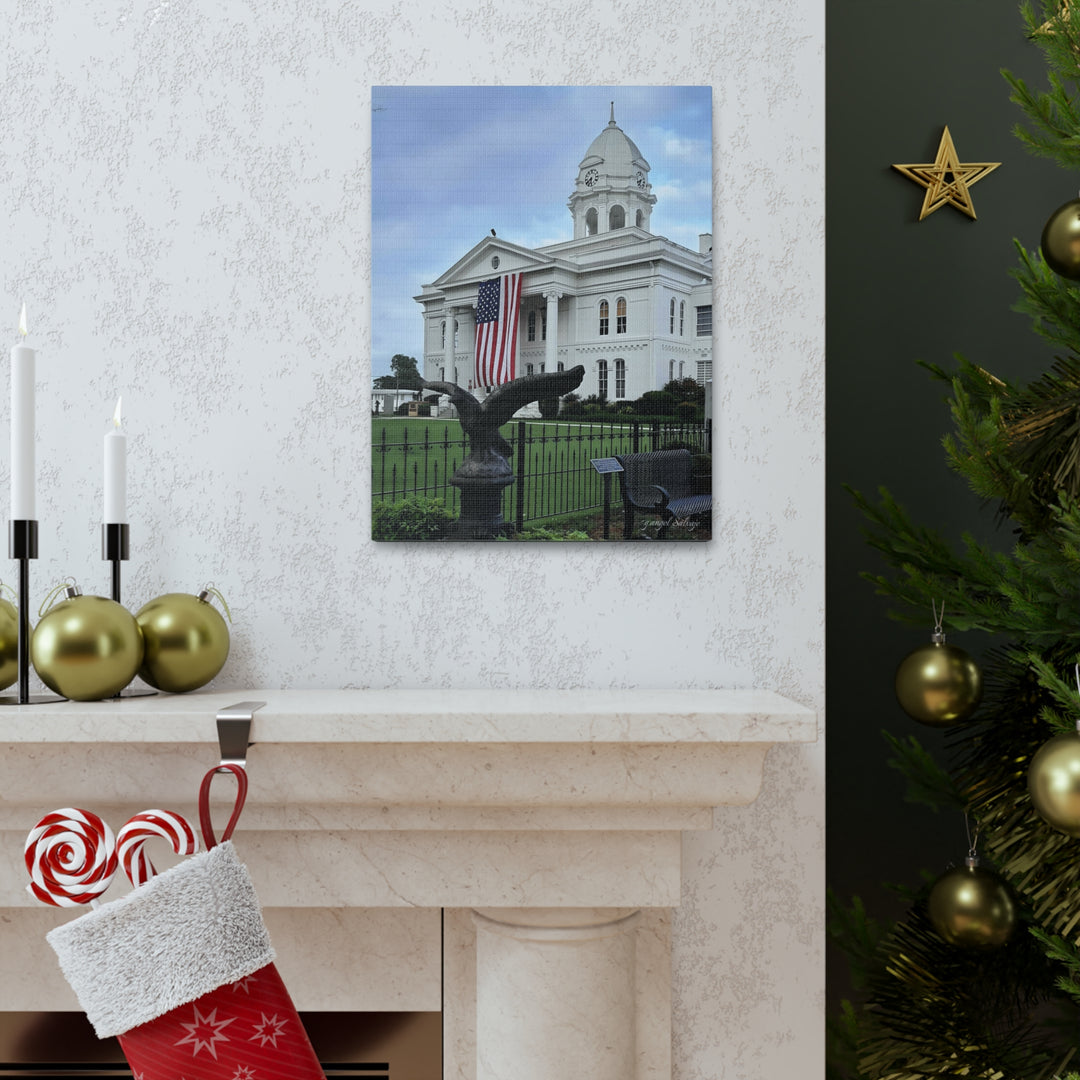 Colbert County Flag and Eagle Canvas Gallery Wraps
