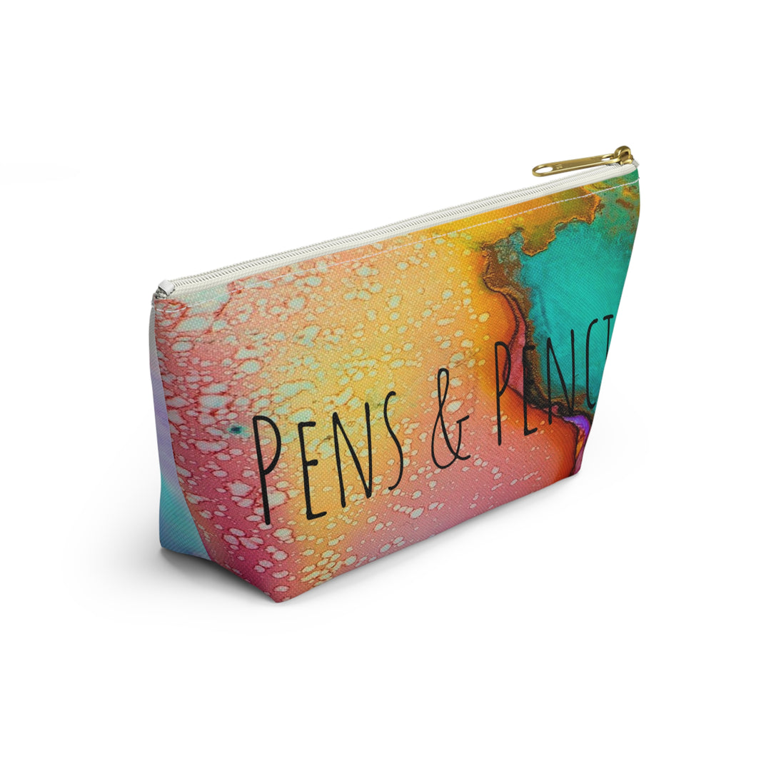 Color Swirl Pens and Pencils Accessory Pouch w T-bottom