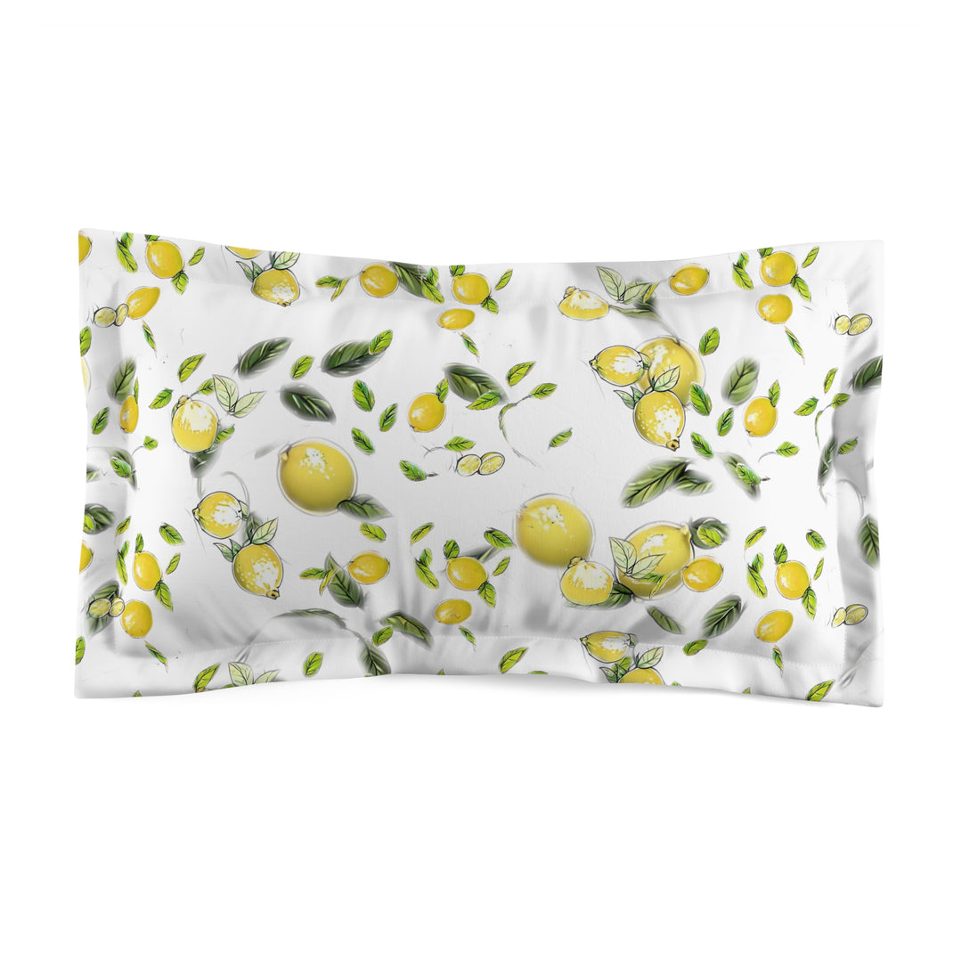 Lemon Microfiber Pillow Sham