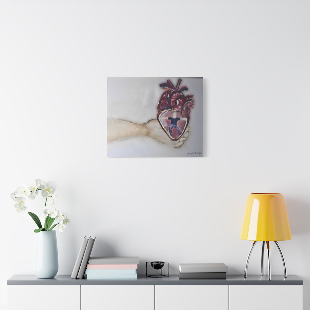 Canvas Print - Abiding Within:Extremely Whole Hearted Sleeves Painting by g angel Salvaje