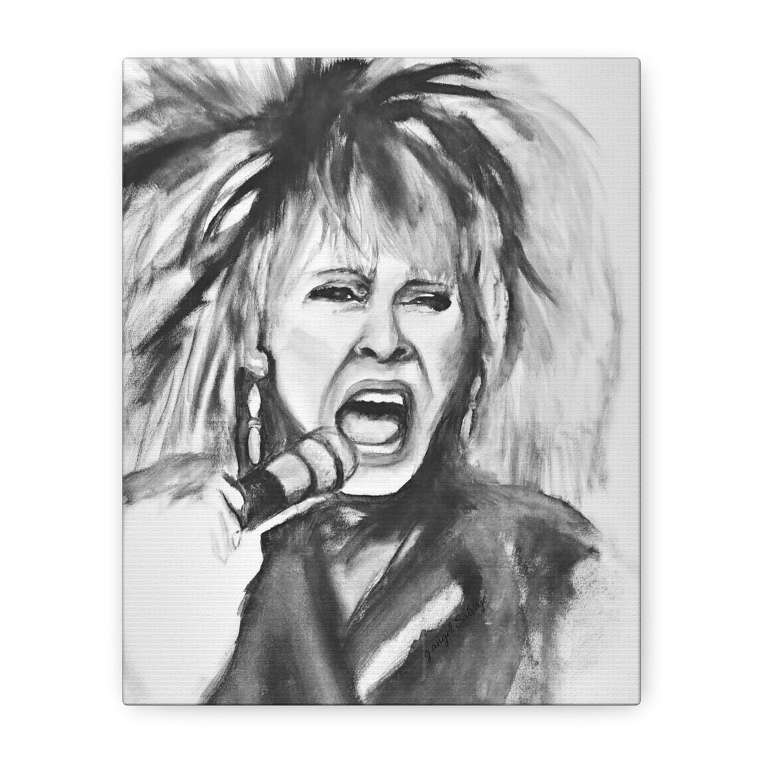Canvas Print Tina Turner Rock and Roll Portrait