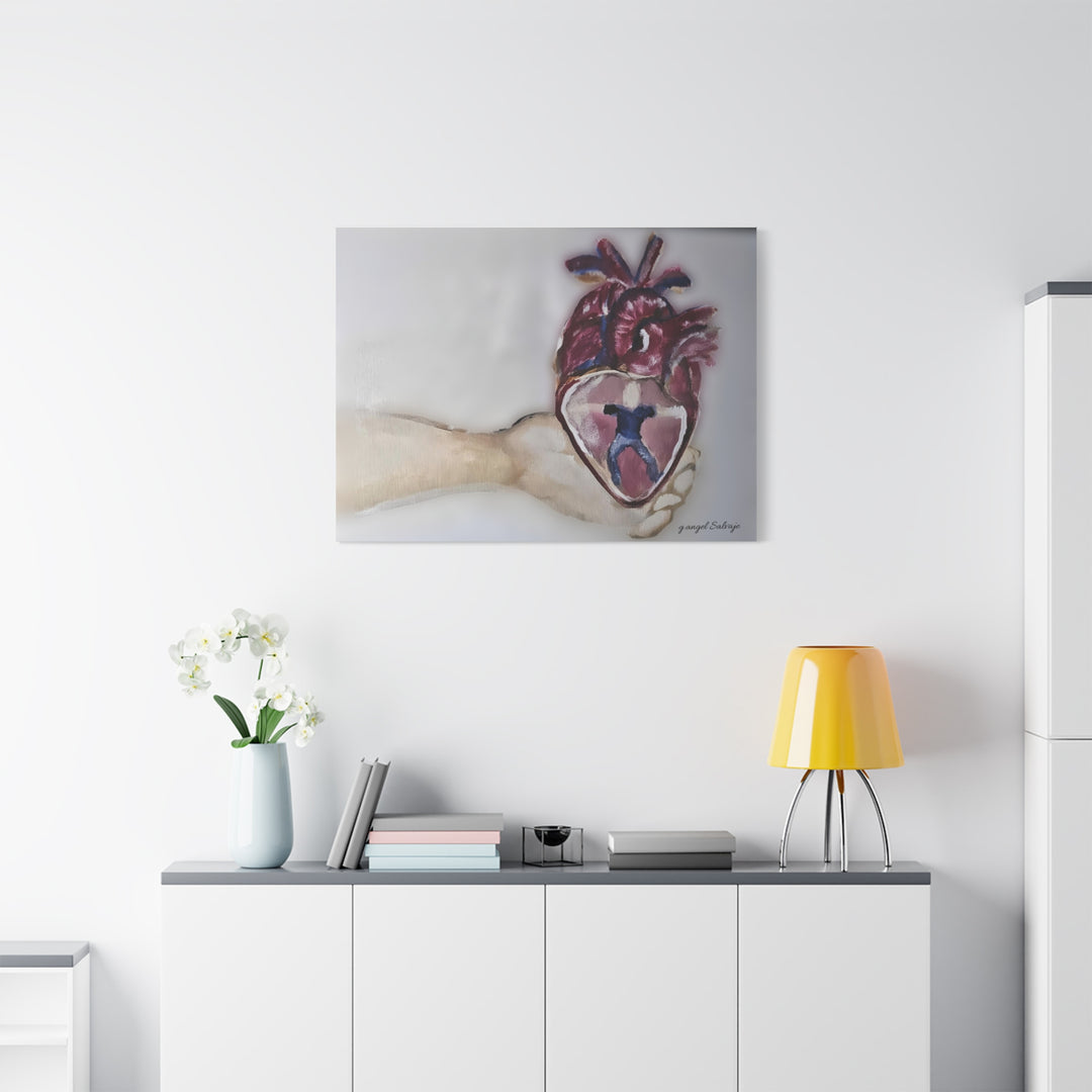 Canvas Print - Abiding Within:Extremely Whole Hearted Sleeves Painting by g angel Salvaje