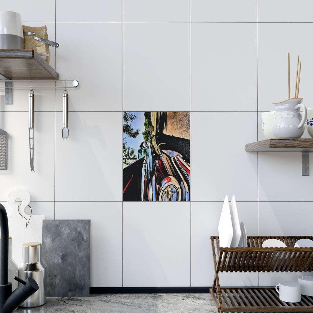 Vertical 1959 Bonneville front Ceramic Photo Tile