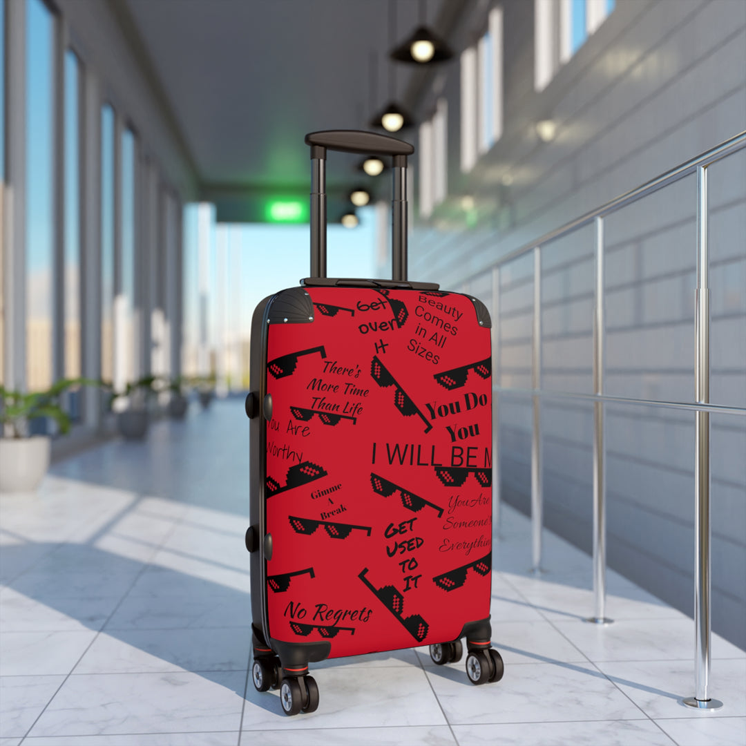 Affirmations and Sunglasses Suitcase