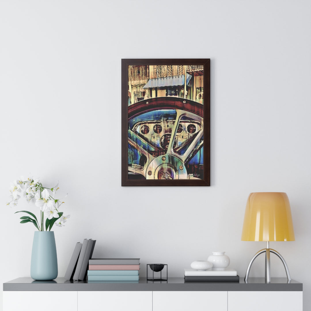 Chevy Apache Driver's Seat Framed Vertical Poster