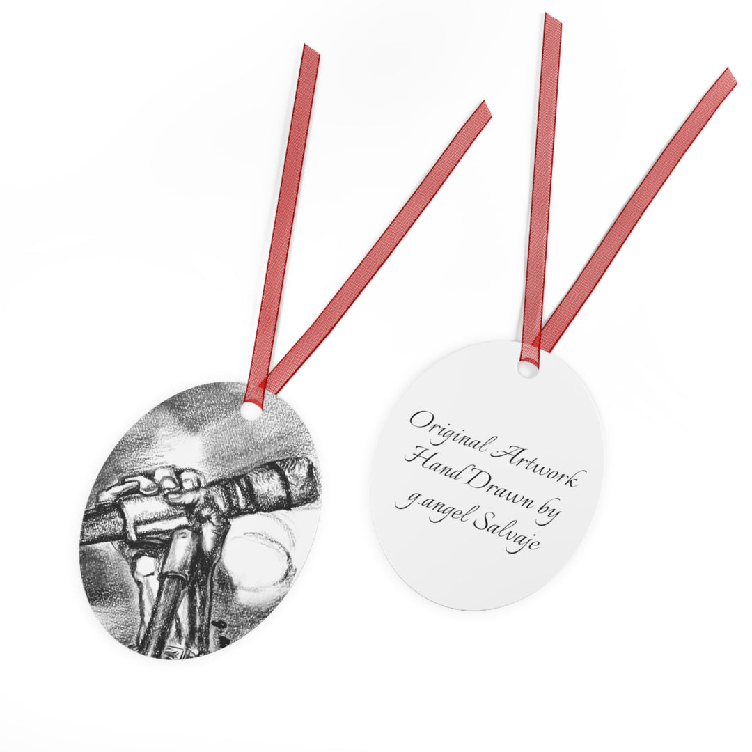 HAND ON MICROPHONE Metal Ornaments Rock Series