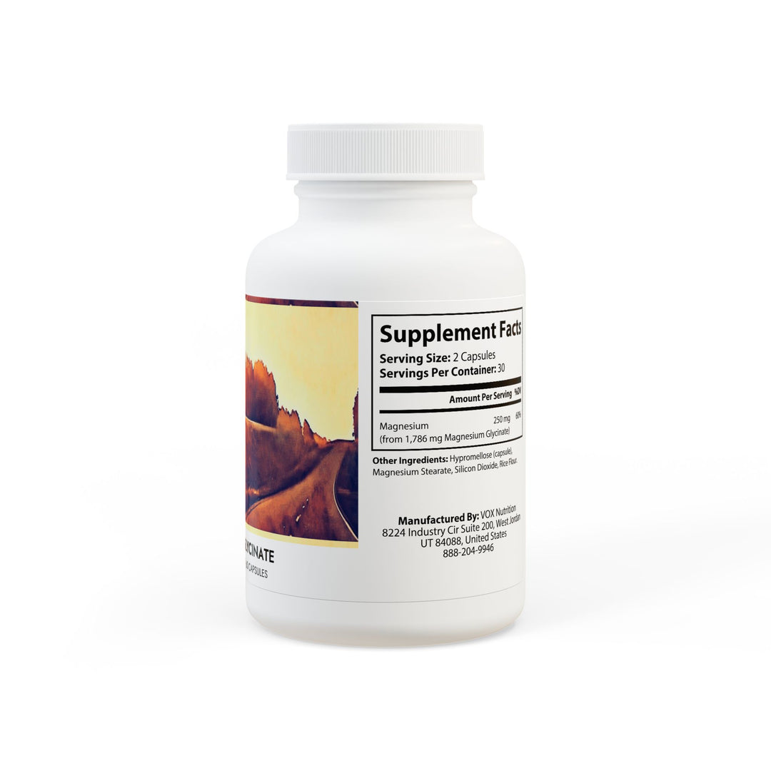 Magnesium Glycinate Supplement (60 Capsules)