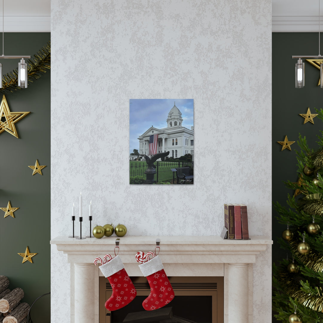 Colbert County Flag and Eagle Canvas Gallery Wraps