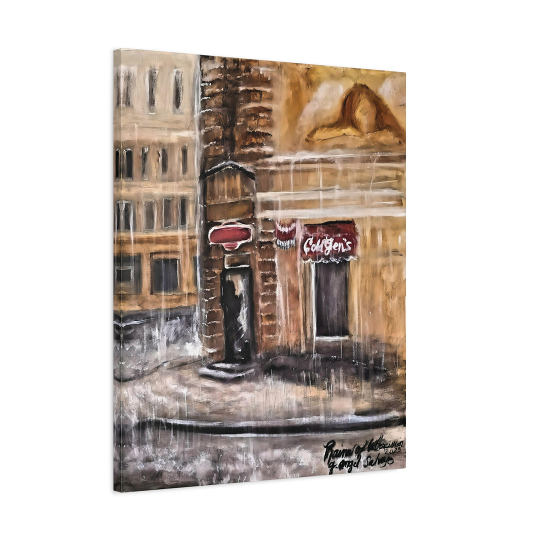 Realist Tones Canvas Print - Tears of Intercession-Urban Rainscape Design