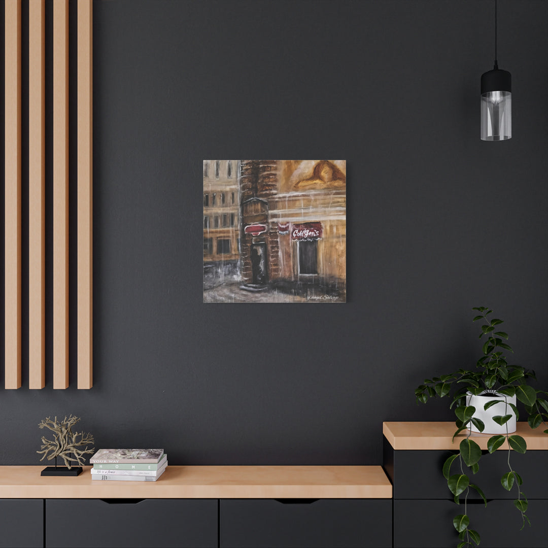Deep Tones Canvas Print - Tears of Intercession-Urban Rainscape Design