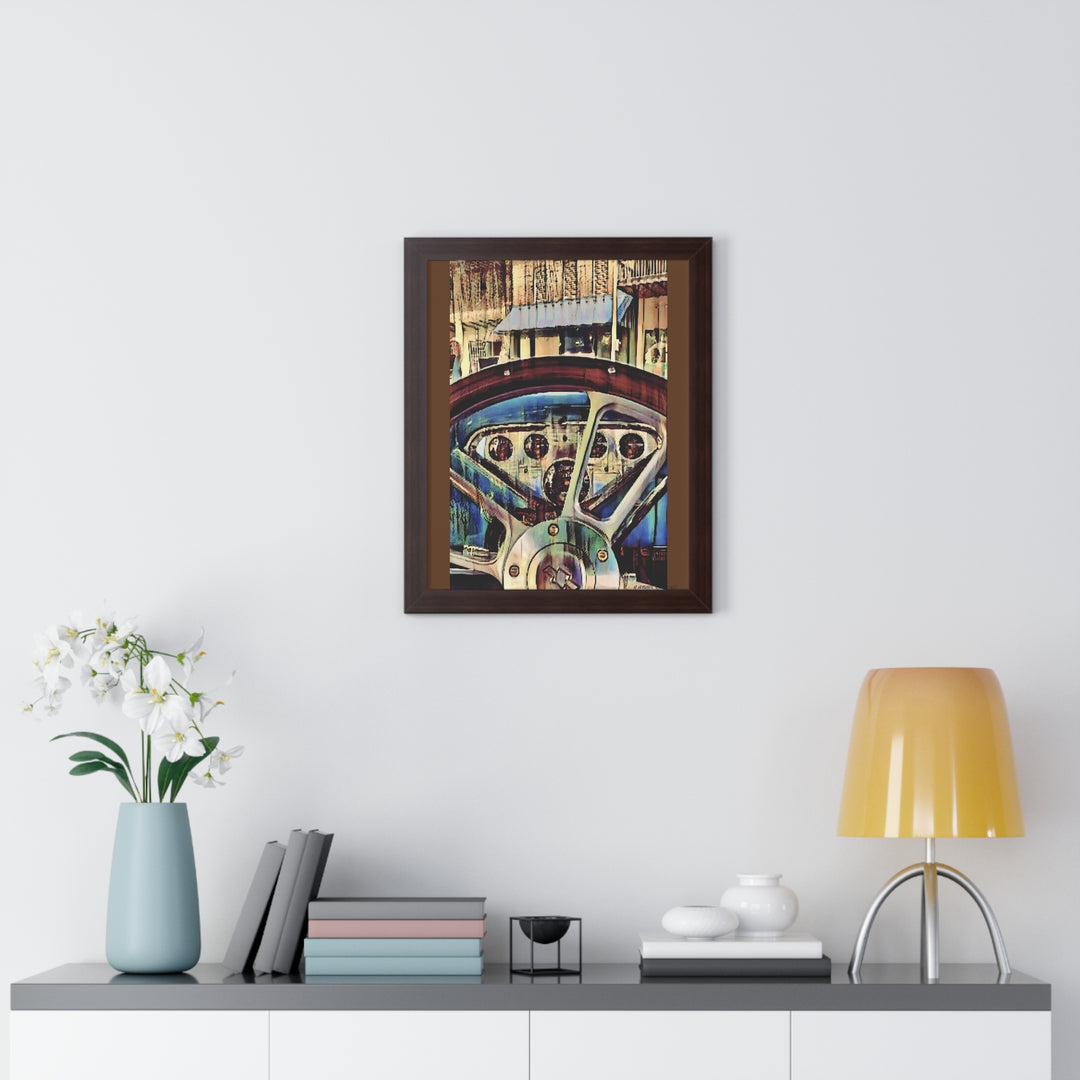 Chevy Apache Driver's Seat Framed Vertical Poster