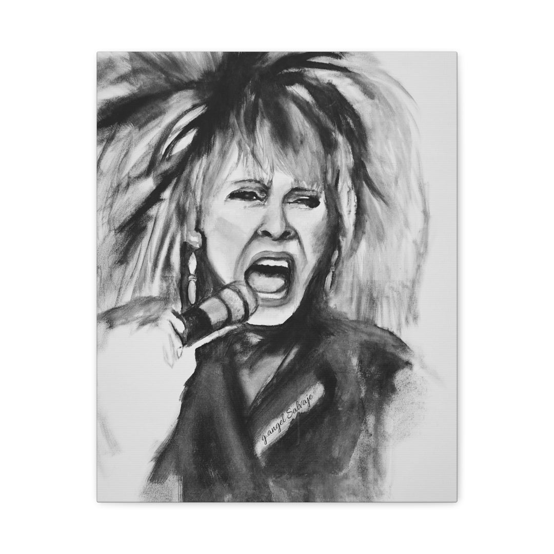 Canvas Print Tina Turner Portrait
