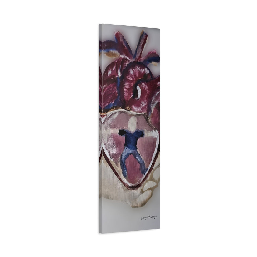 Canvas Print - Abiding Within:Extremely Whole Hearted Sleeves Painting by g angel Salvaje