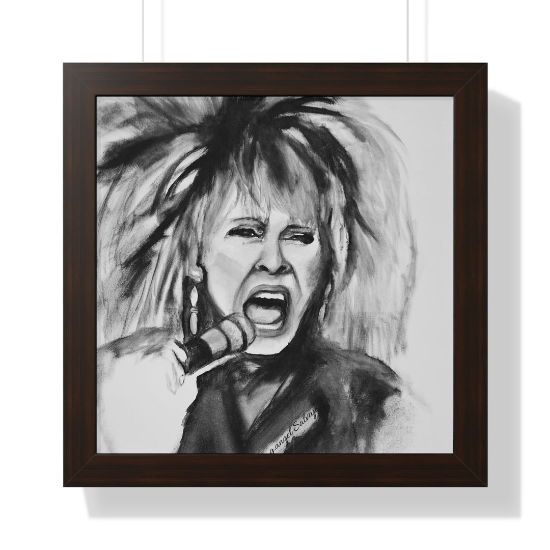 Tina Turner Framed Vertical Poster