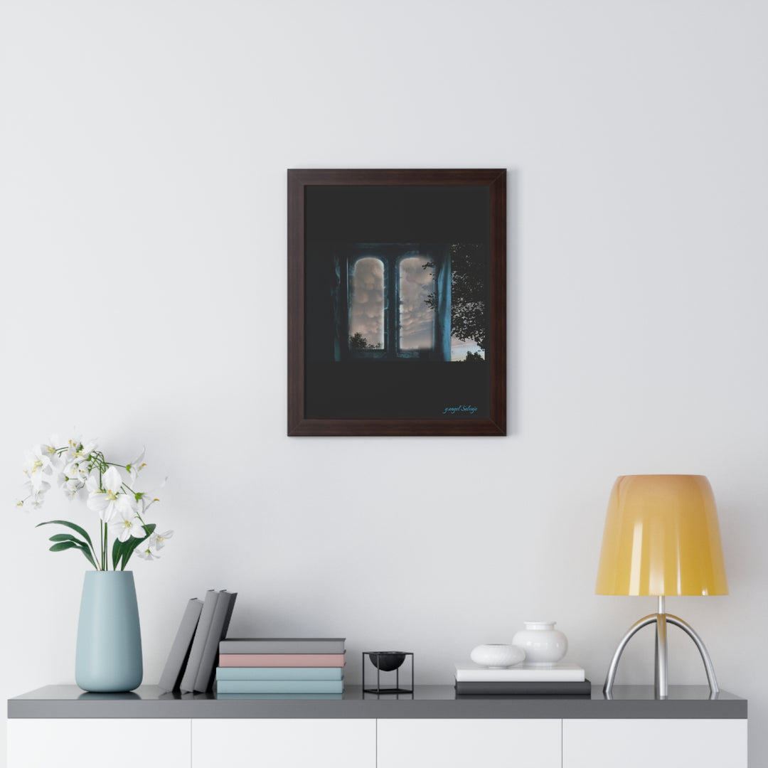 Walk into the Sky Framed Vertical Poster