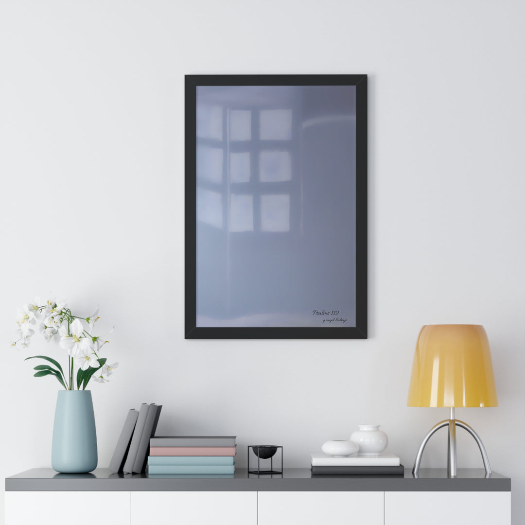 Psalms 119 Framed Vertical Poster