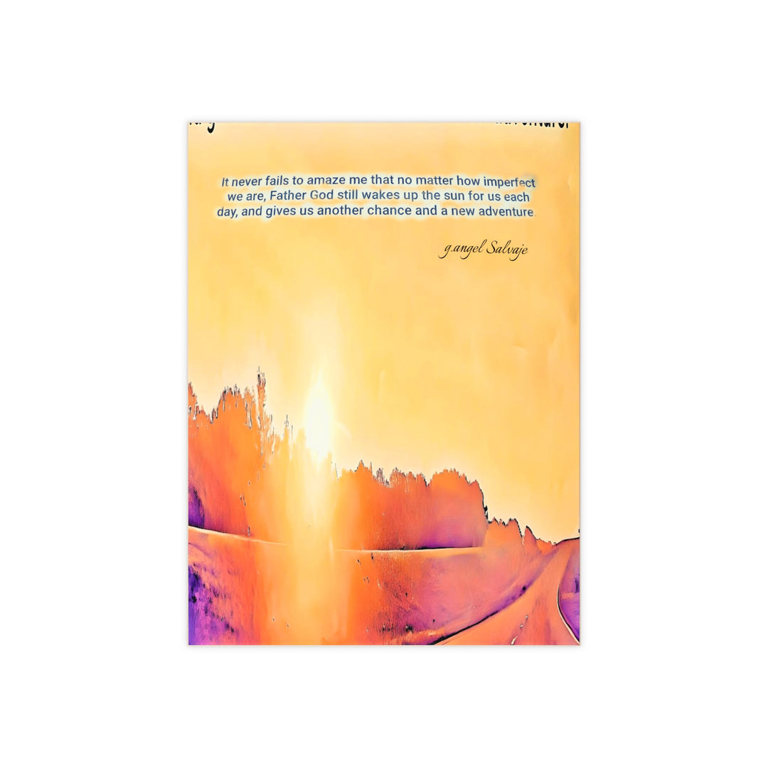God wakes the sun Ceramic Photo Tile